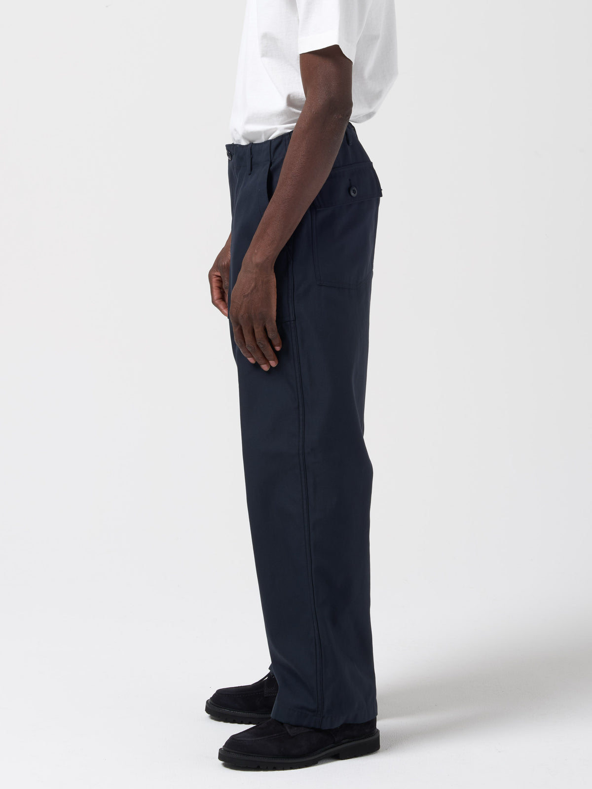 Pantalon Baker Ample, Bleu Marine