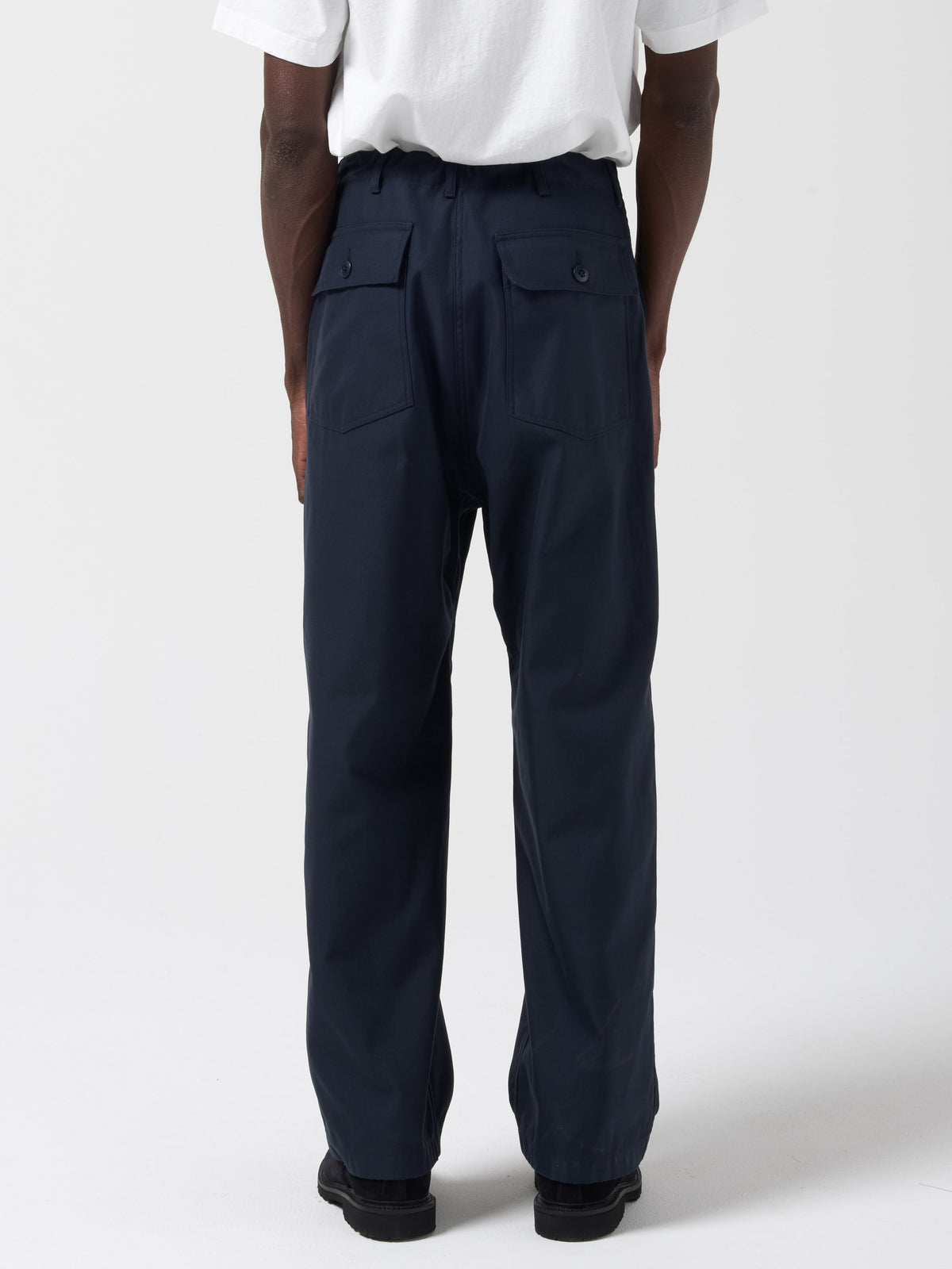 Pantalon Baker Ample, Bleu Marine