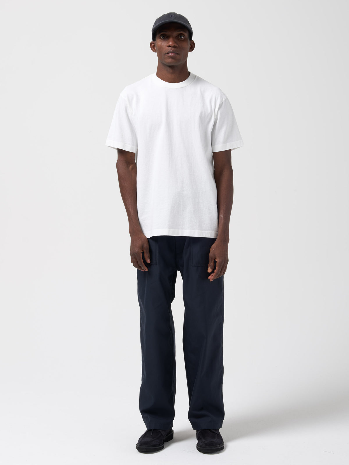 Pantalon Baker Ample, Bleu Marine
