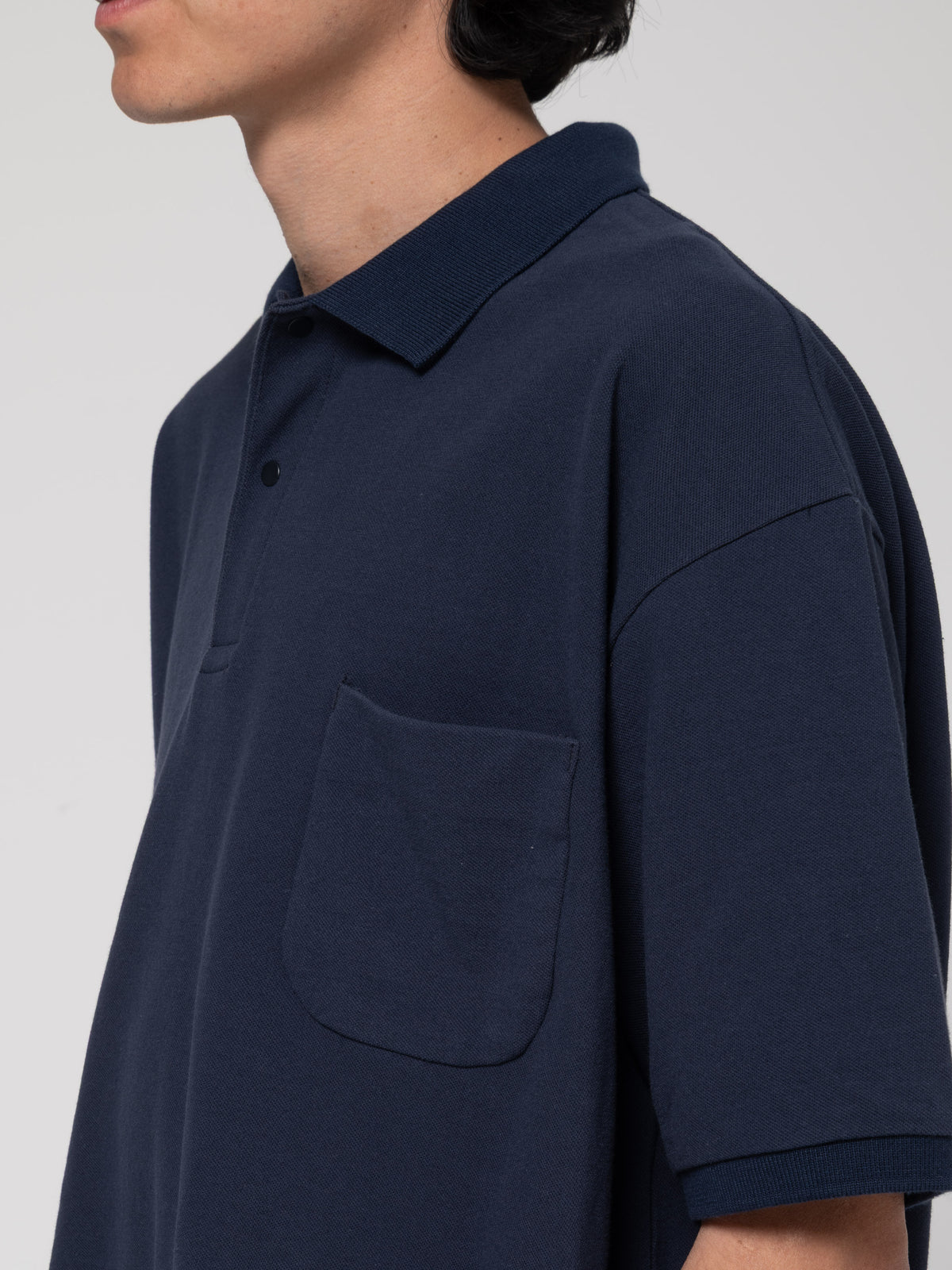 Polo Piqué, Bleu Marine
