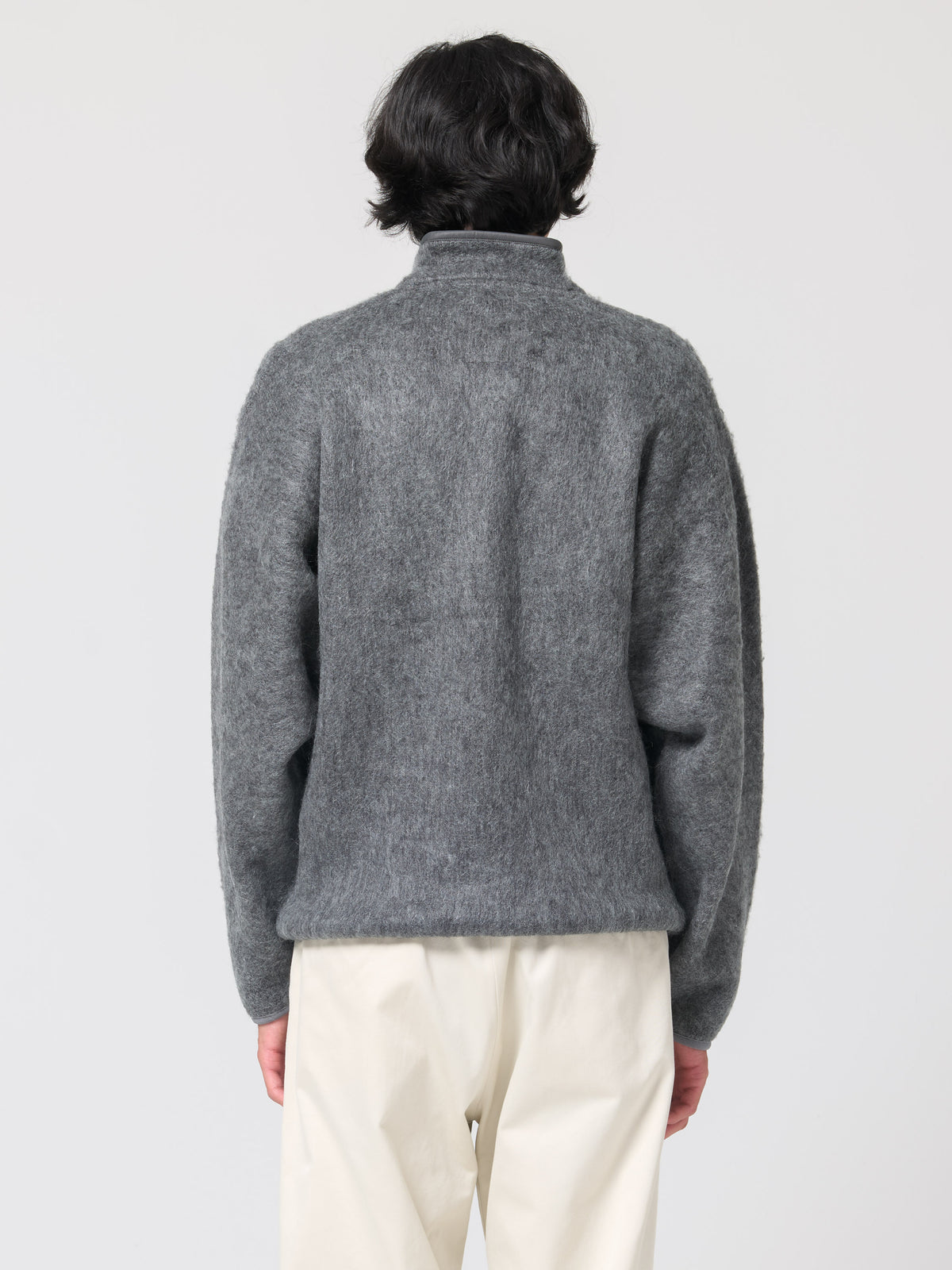 Polaire Mohair, Gris Chiné