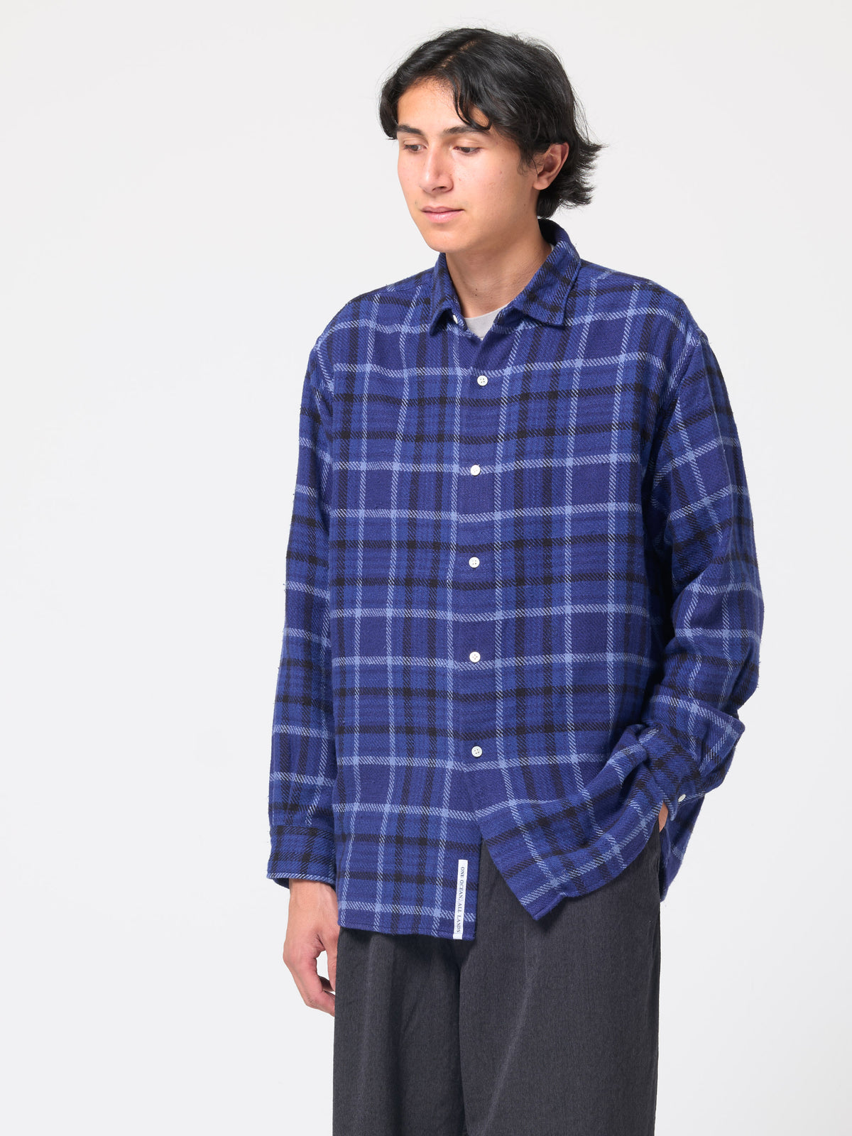 Chemise en Flanelle, Bleu