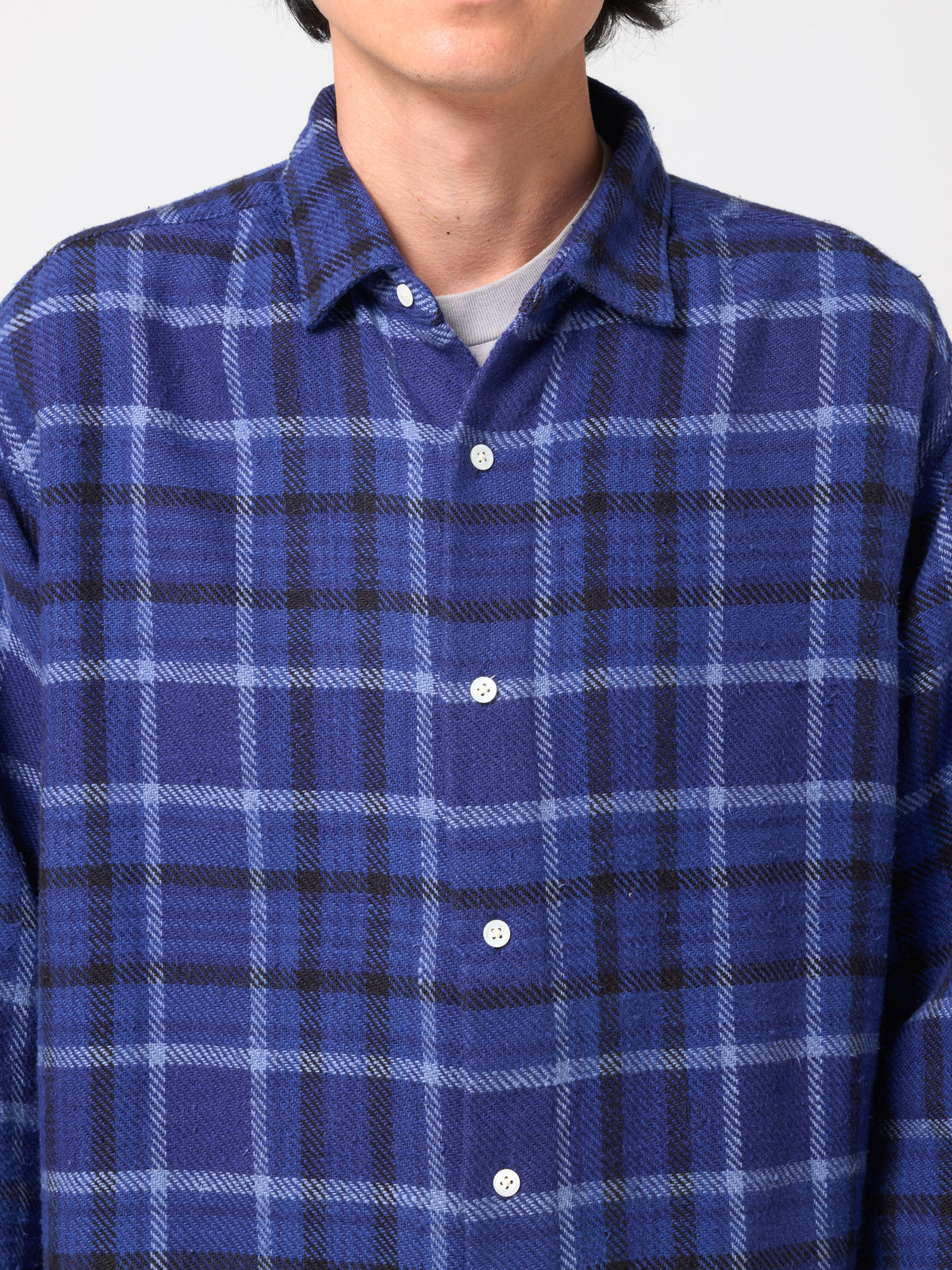 Chemise en Flanelle, Bleu