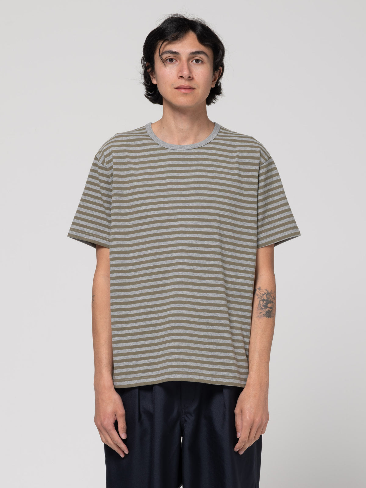 T-Shirt Coolmax, Olive/Gris