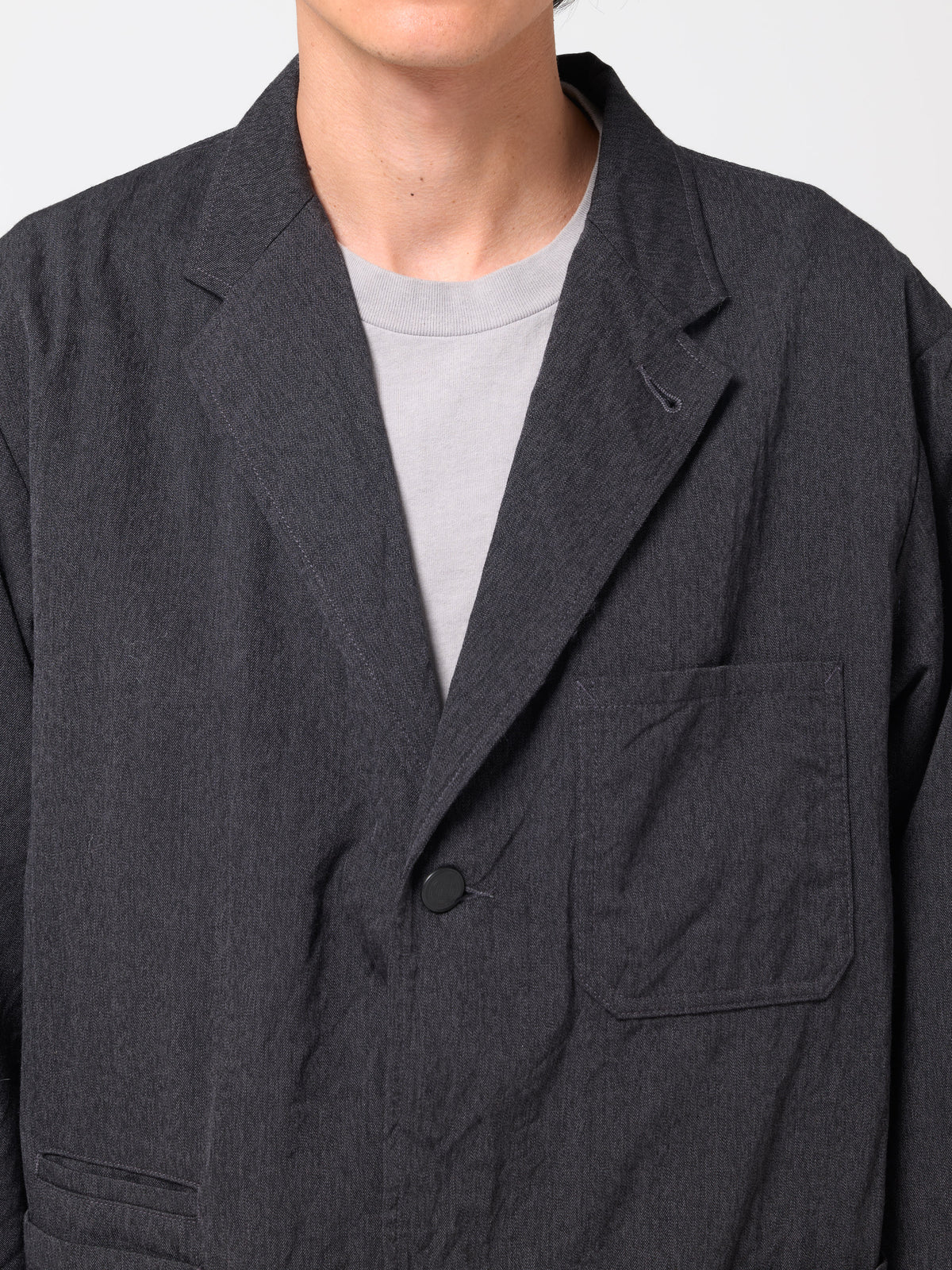 Veste Club Gabardine de Laine, Gris Foncé