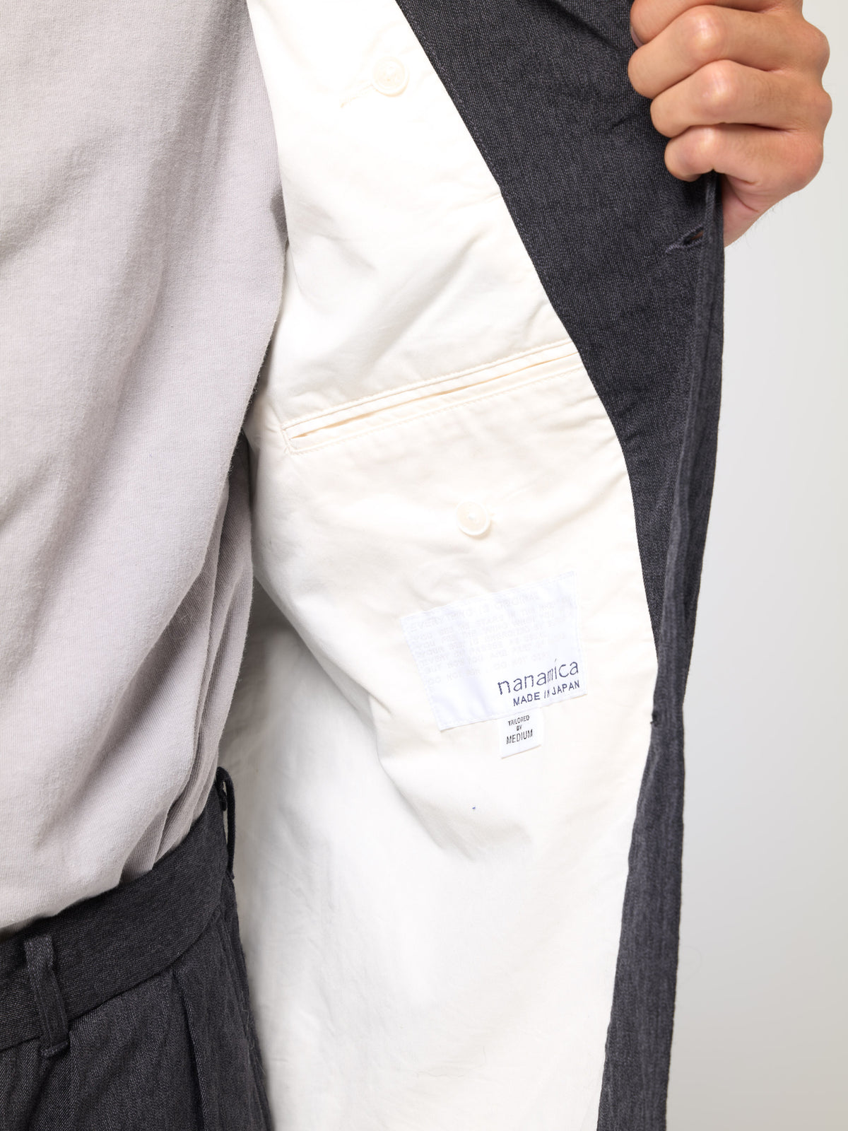 Veste Club Gabardine de Laine, Gris Foncé