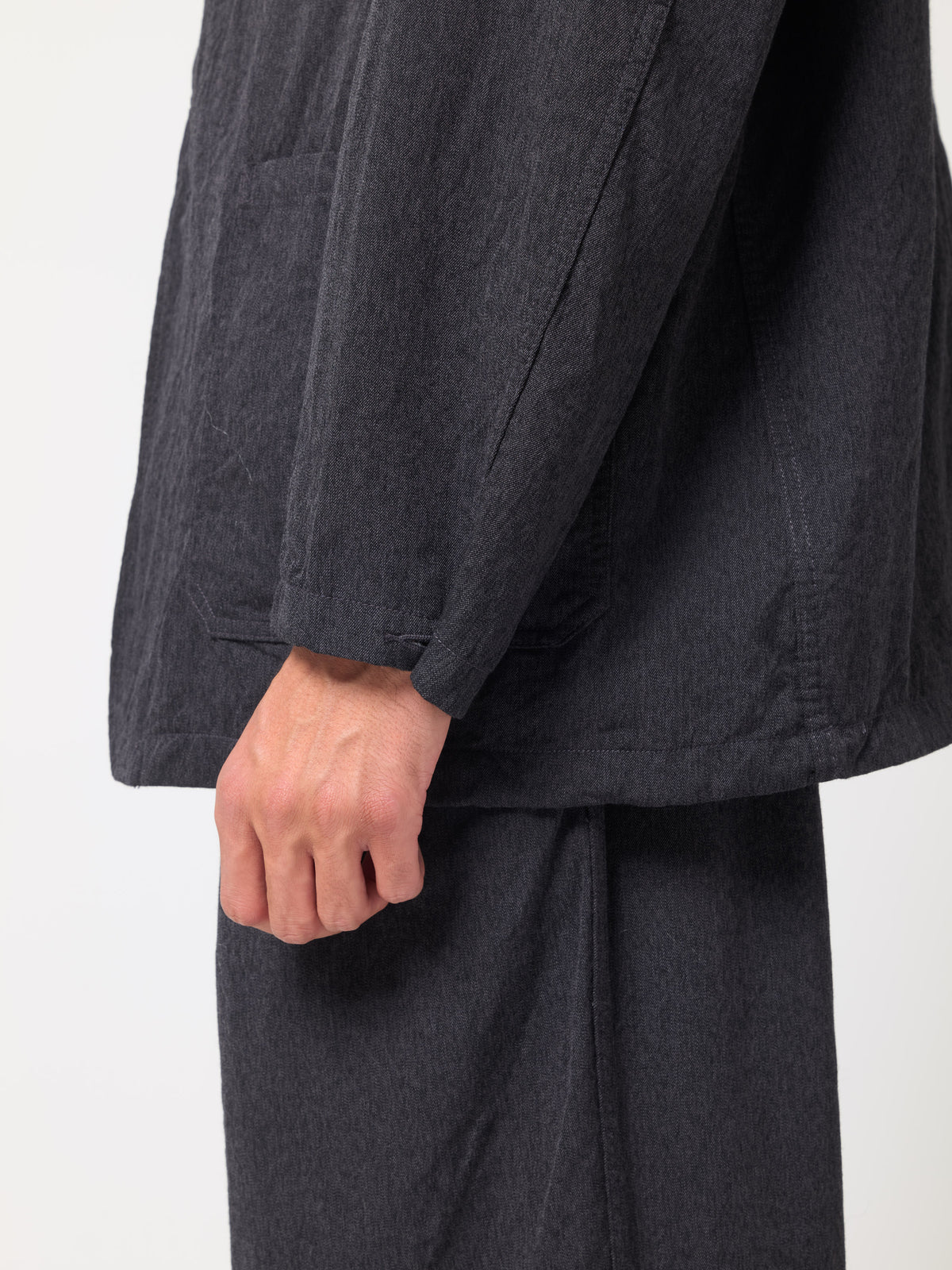 Veste Club Gabardine de Laine, Gris Foncé