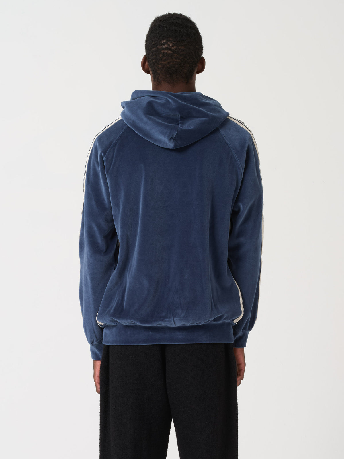 Sweatshirt Velours, Bleu