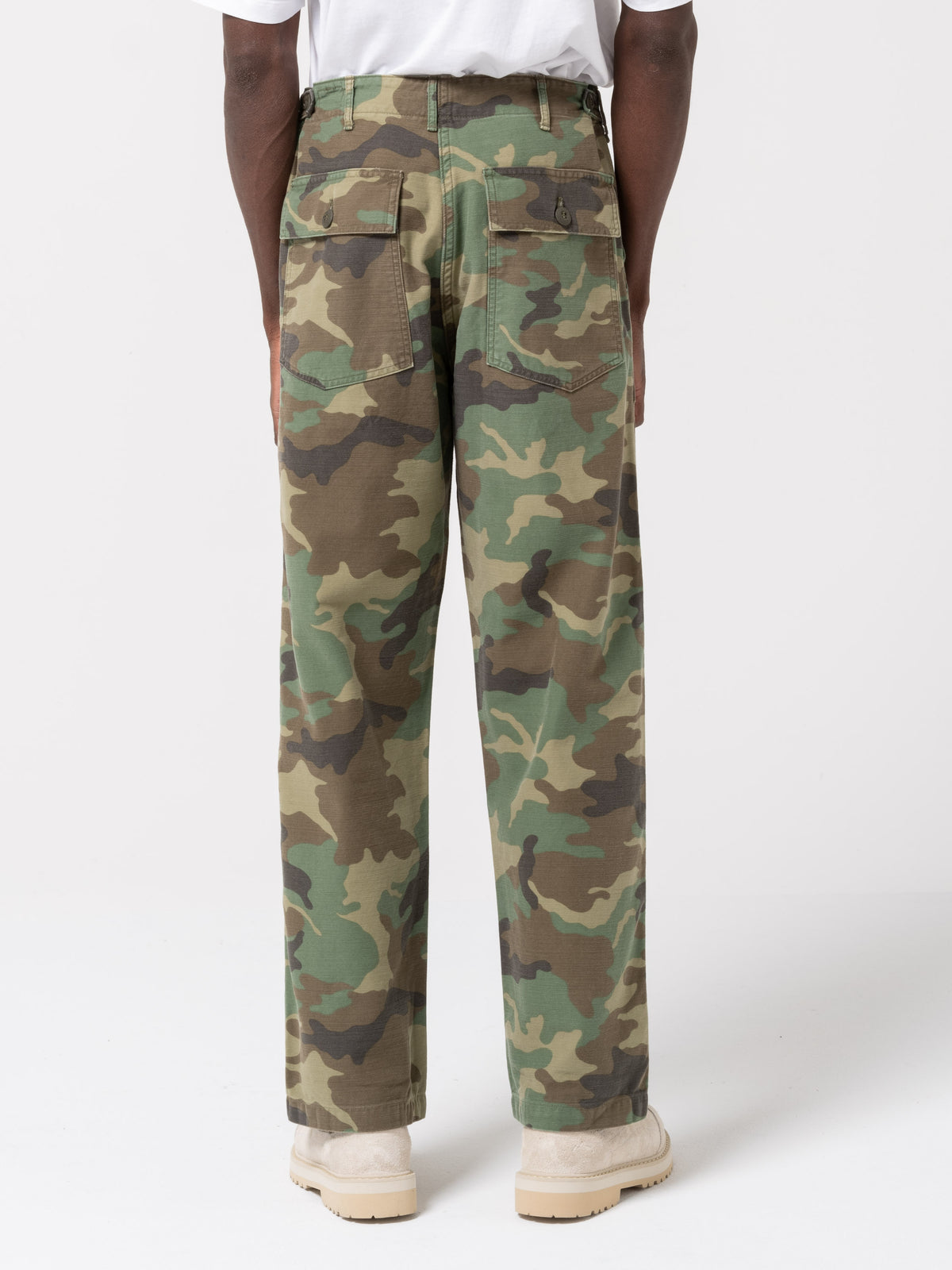 Pantalon Fatigue Droit, Camouflage