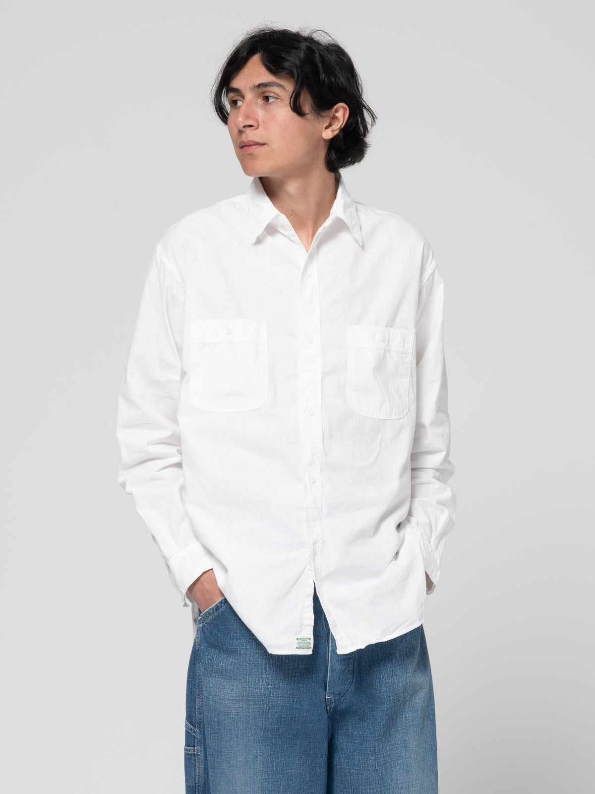 Chemise Work Chambray Relax, White