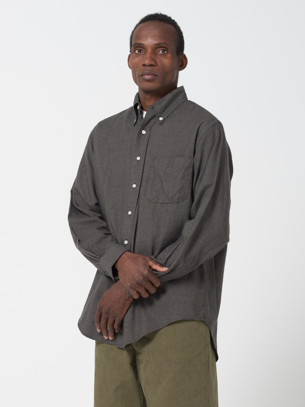 Chemise Standard Button Down, Charbon