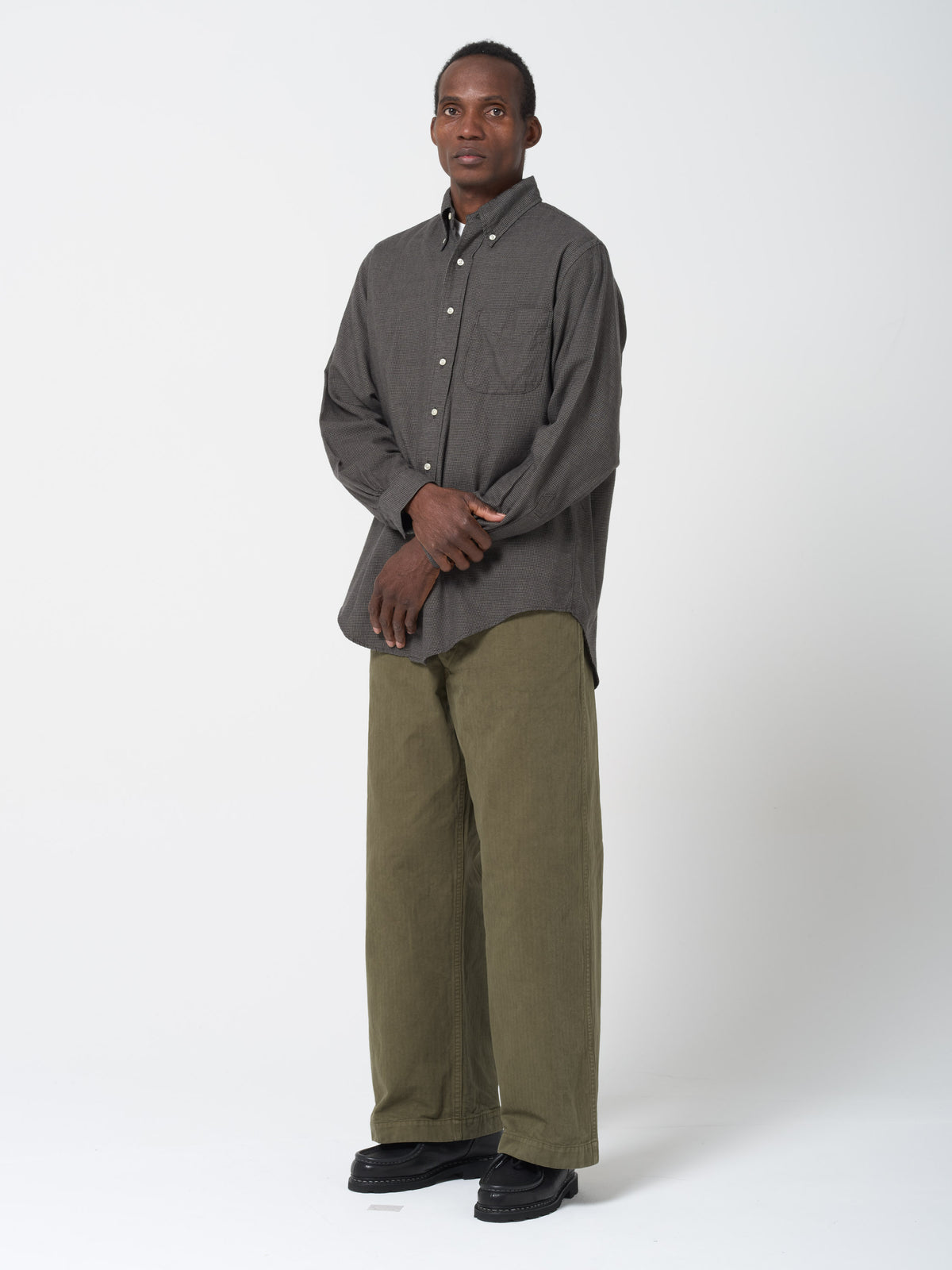 Chemise Standard Button Down, Charbon