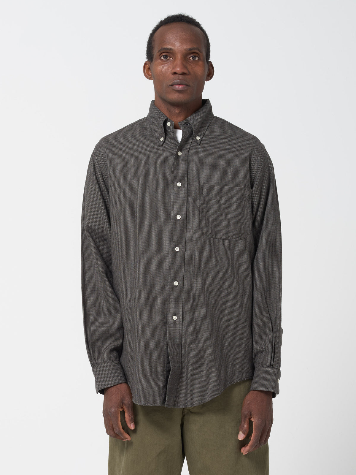 Chemise Standard Button Down, Charbon