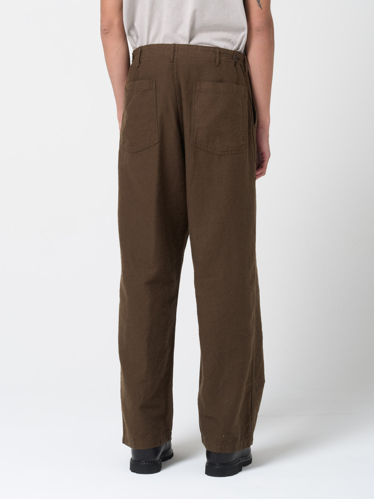 Pantalon Fatigue Moleskin, Café