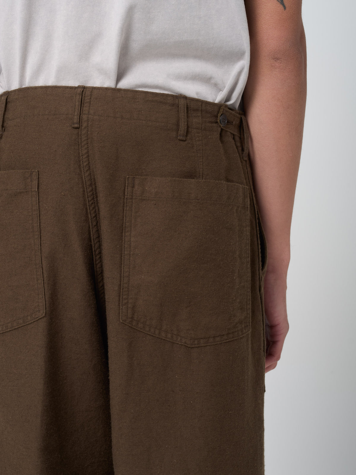 Pantalon Fatigue Moleskin, Café