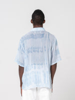 Chemise à Manches Courtes Box, Bleu Clair