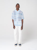 Chemise à Manches Courtes Box, Bleu Clair