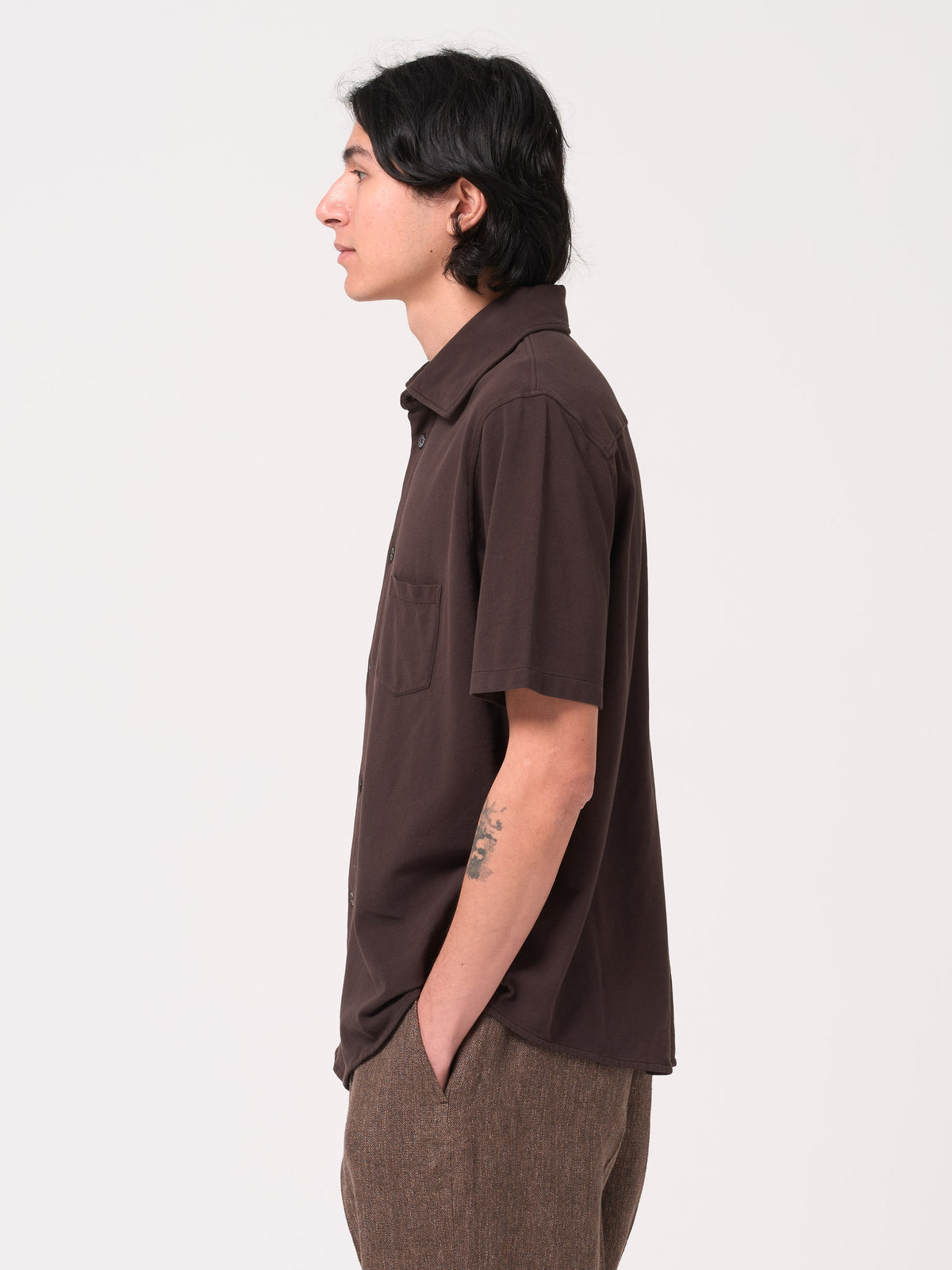 Chemise Analog, Marron Foncé