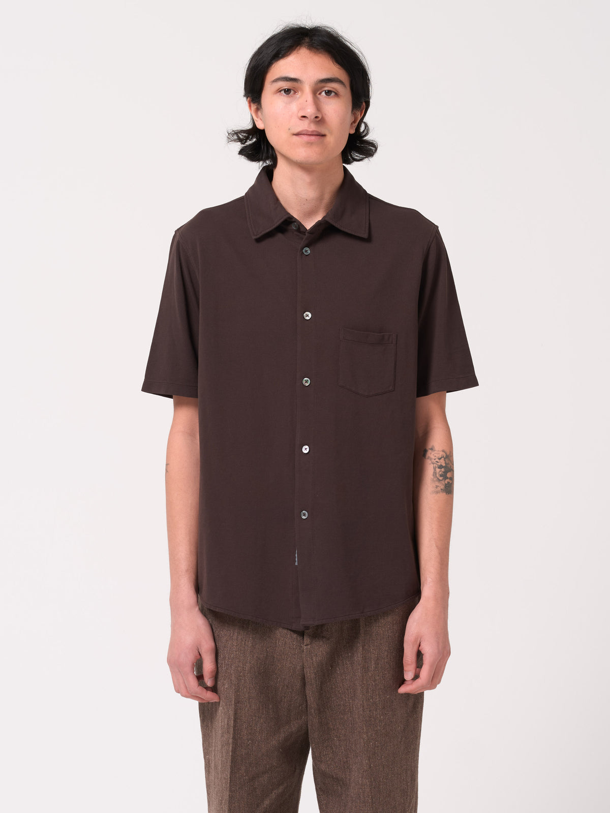 Chemise Analog, Marron Foncé