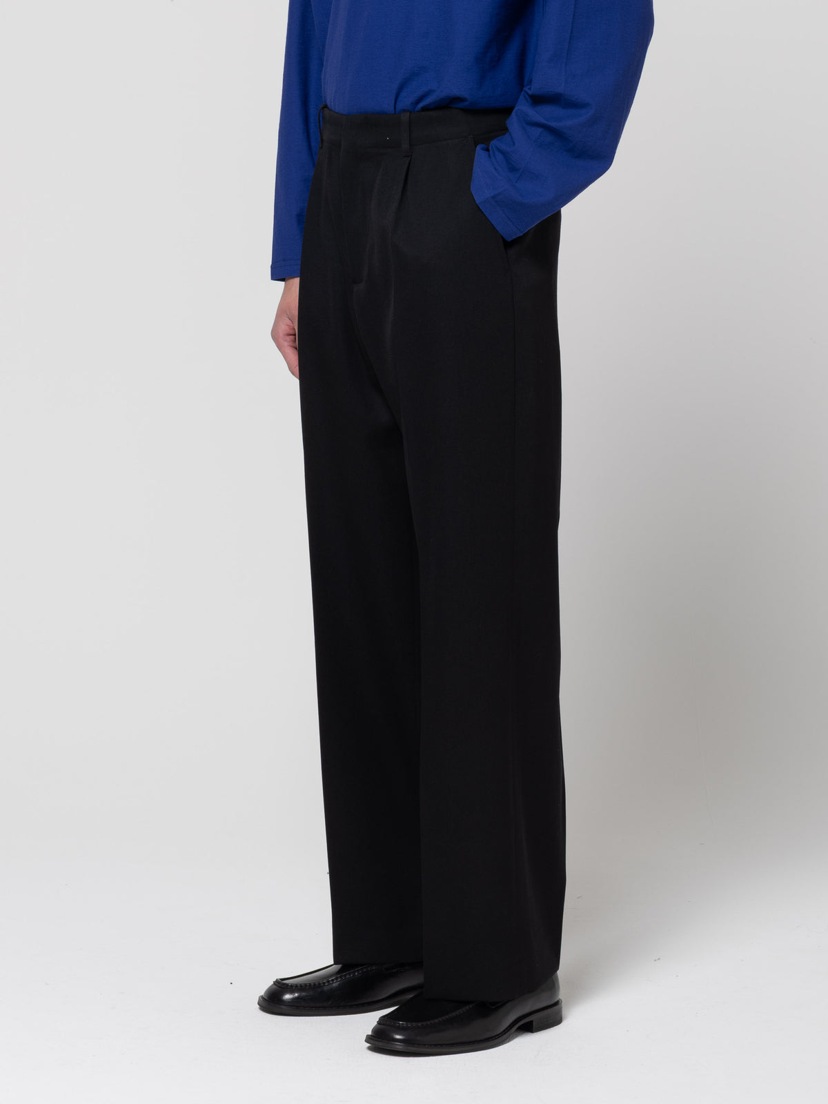 Chino Borrowed, Coarse Black Gabardine