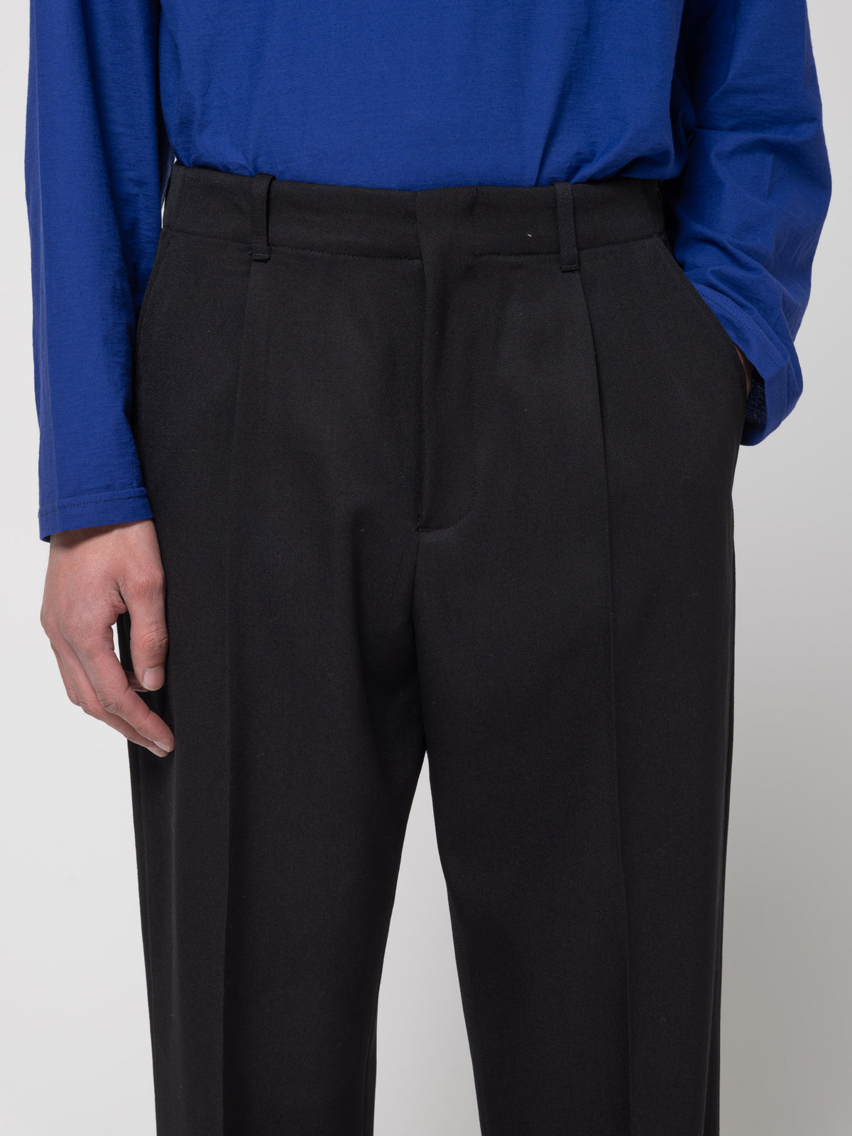 Chino Borrowed, Coarse Black Gabardine
