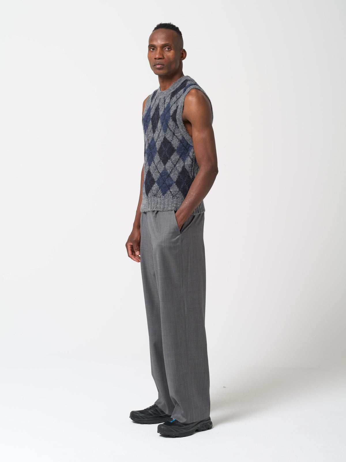 Pull Sans Manches, Motif Argyle