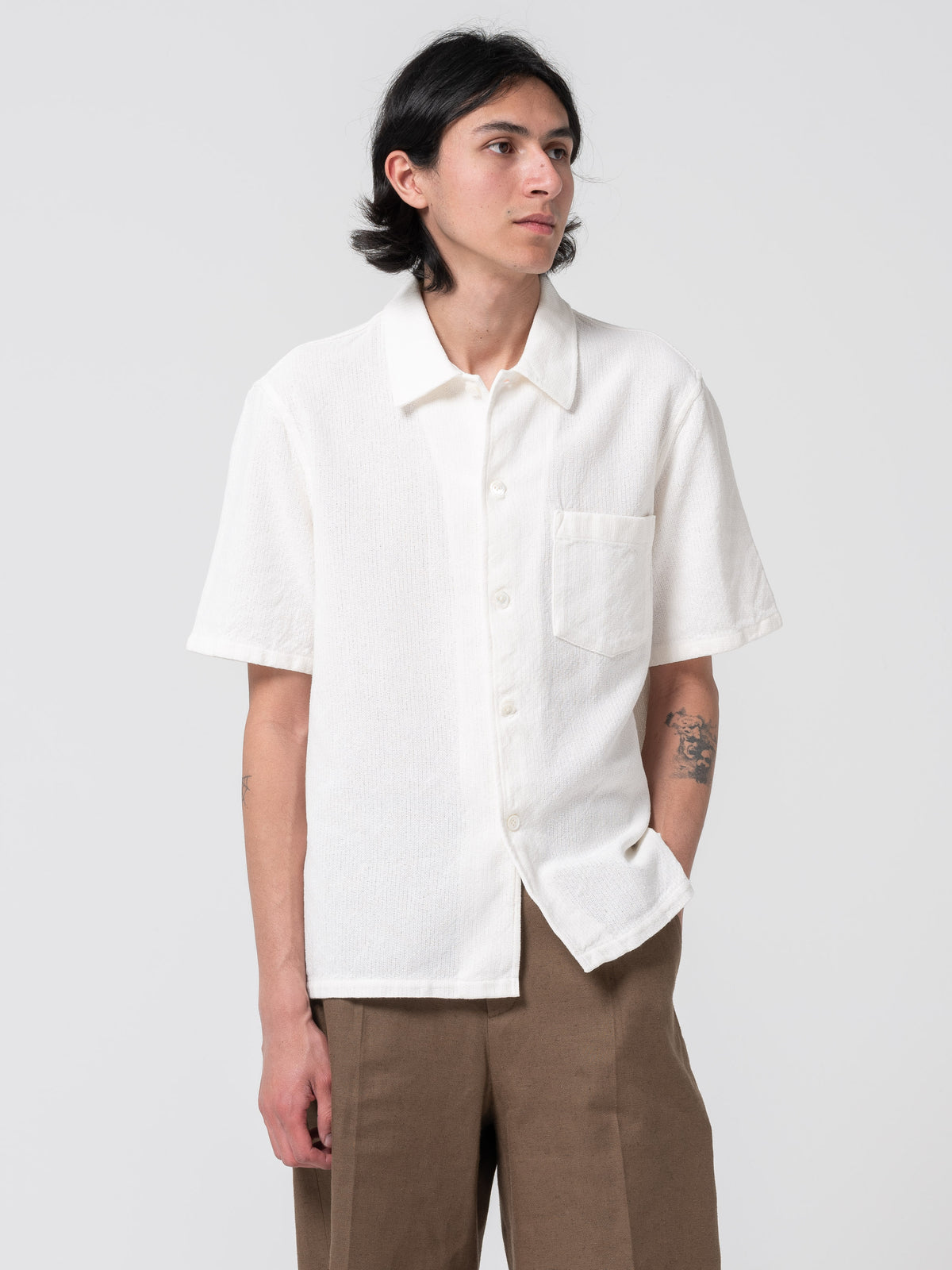 Chemise Box, Crochet Blanc