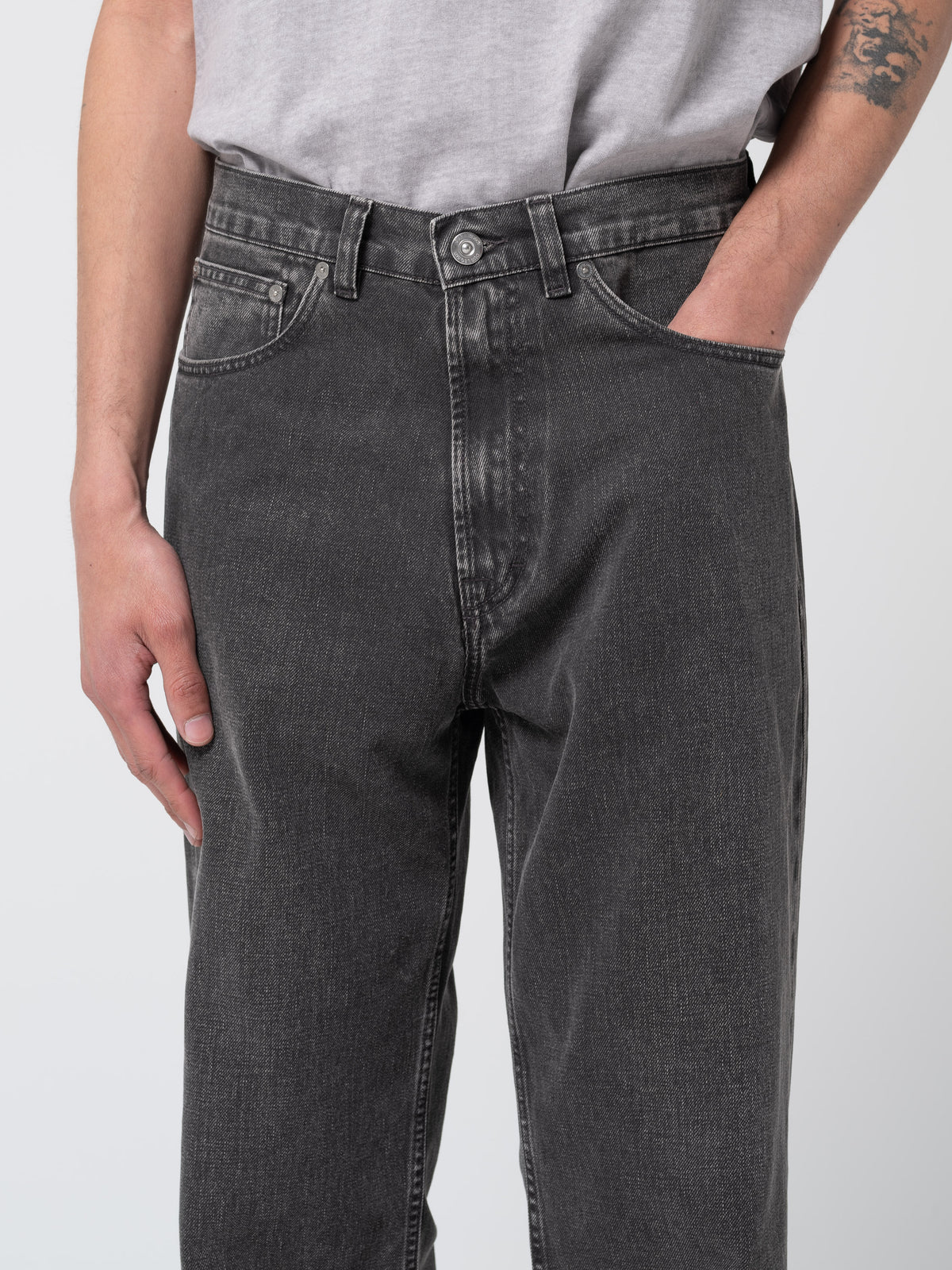 Jean Third Cut, Black Coated Wash