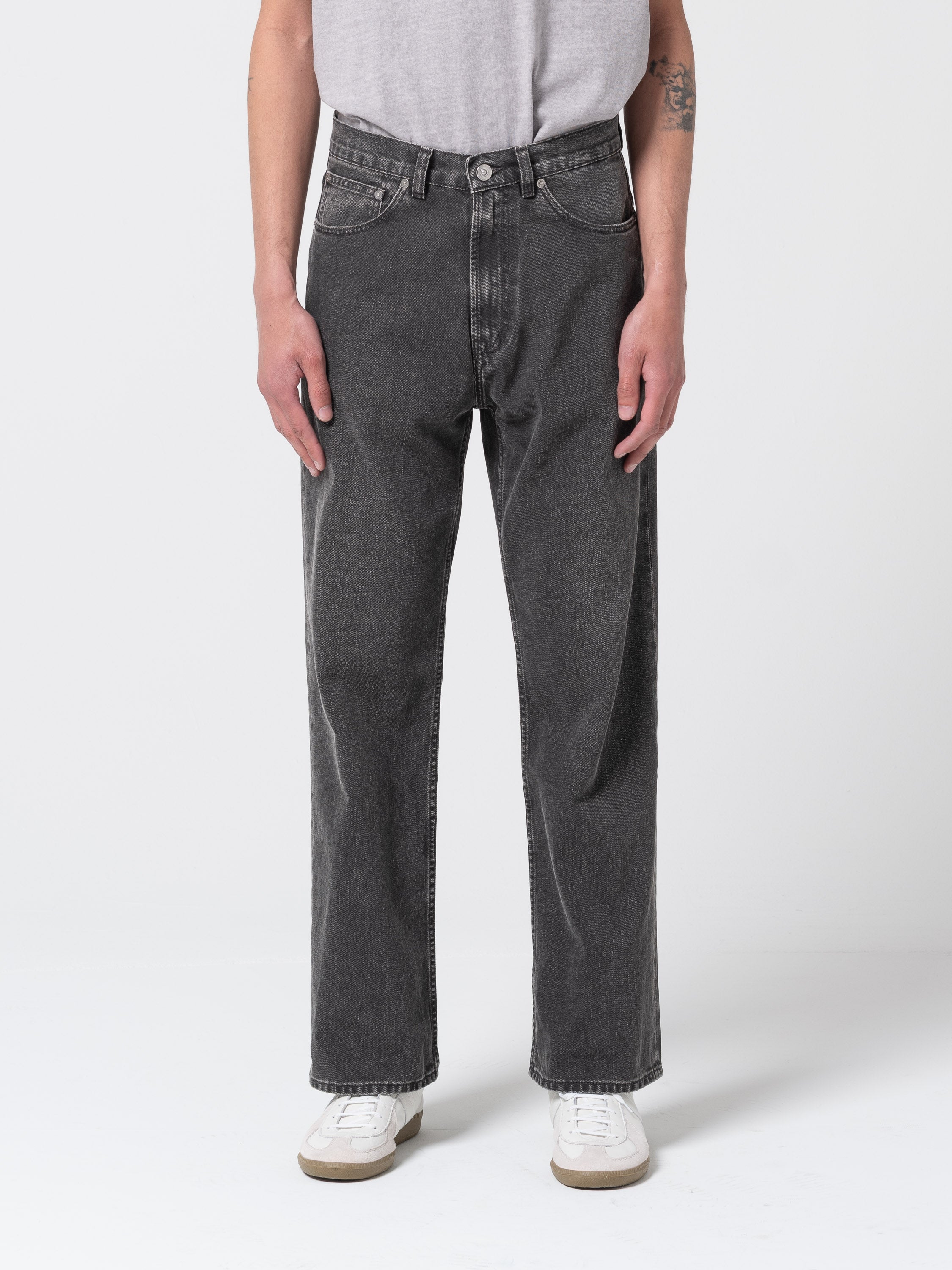 Jean Third Cut, Black Coated Wash – St. Germain Annecy