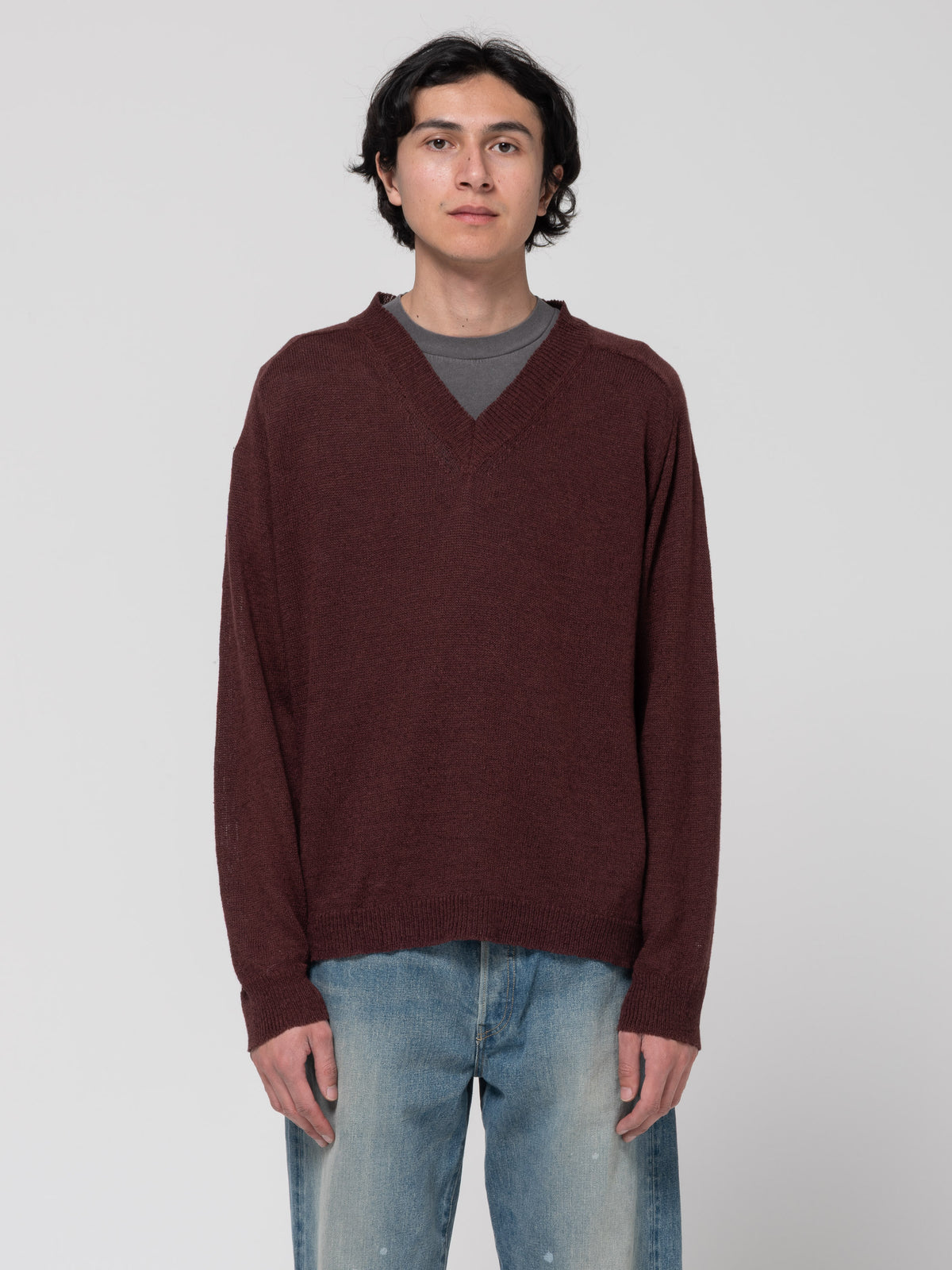 Pull Rue V-Neck, Cabernet