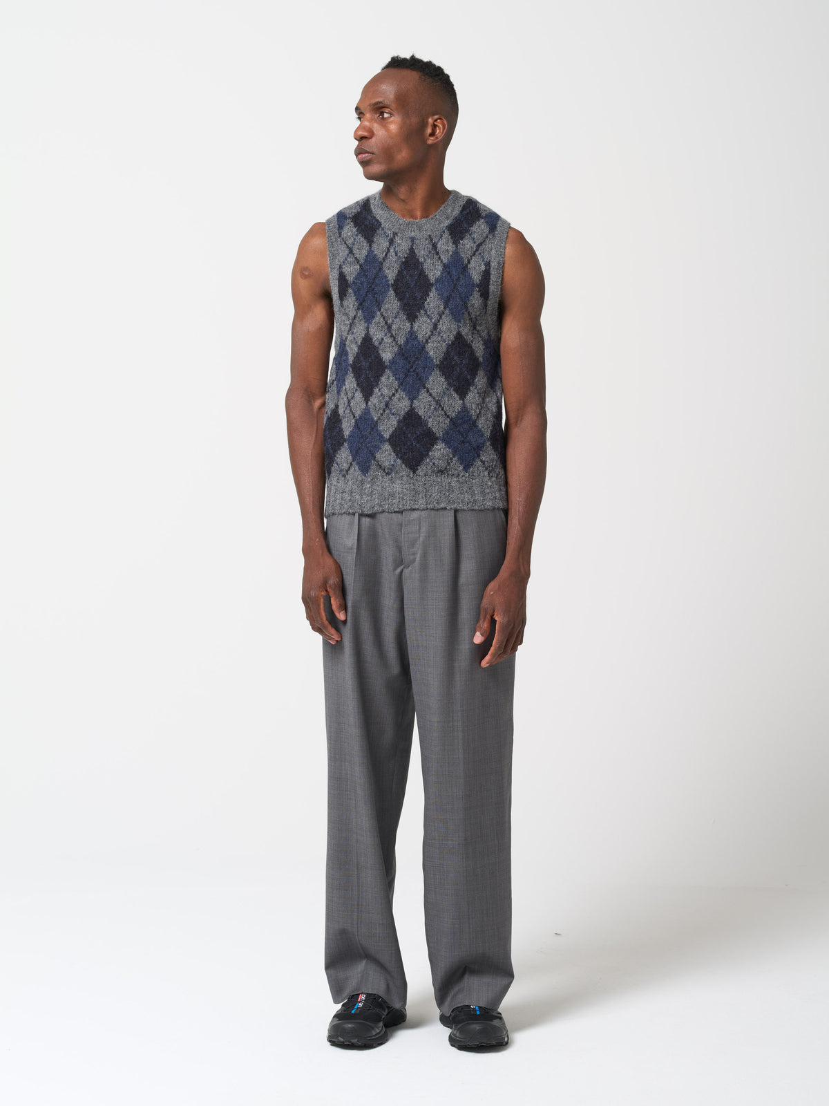 Pull Sans Manches, Motif Argyle