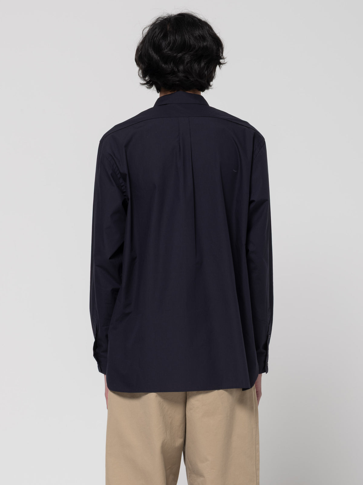 Chemise Regular, Rayures Navy