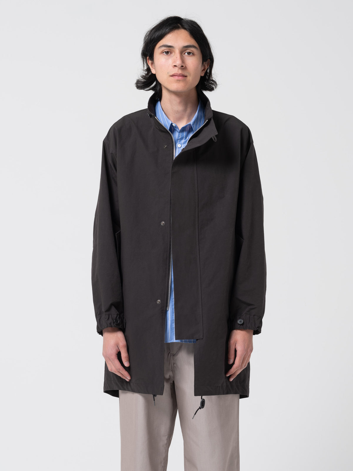 Parka Stand Collar, Noir