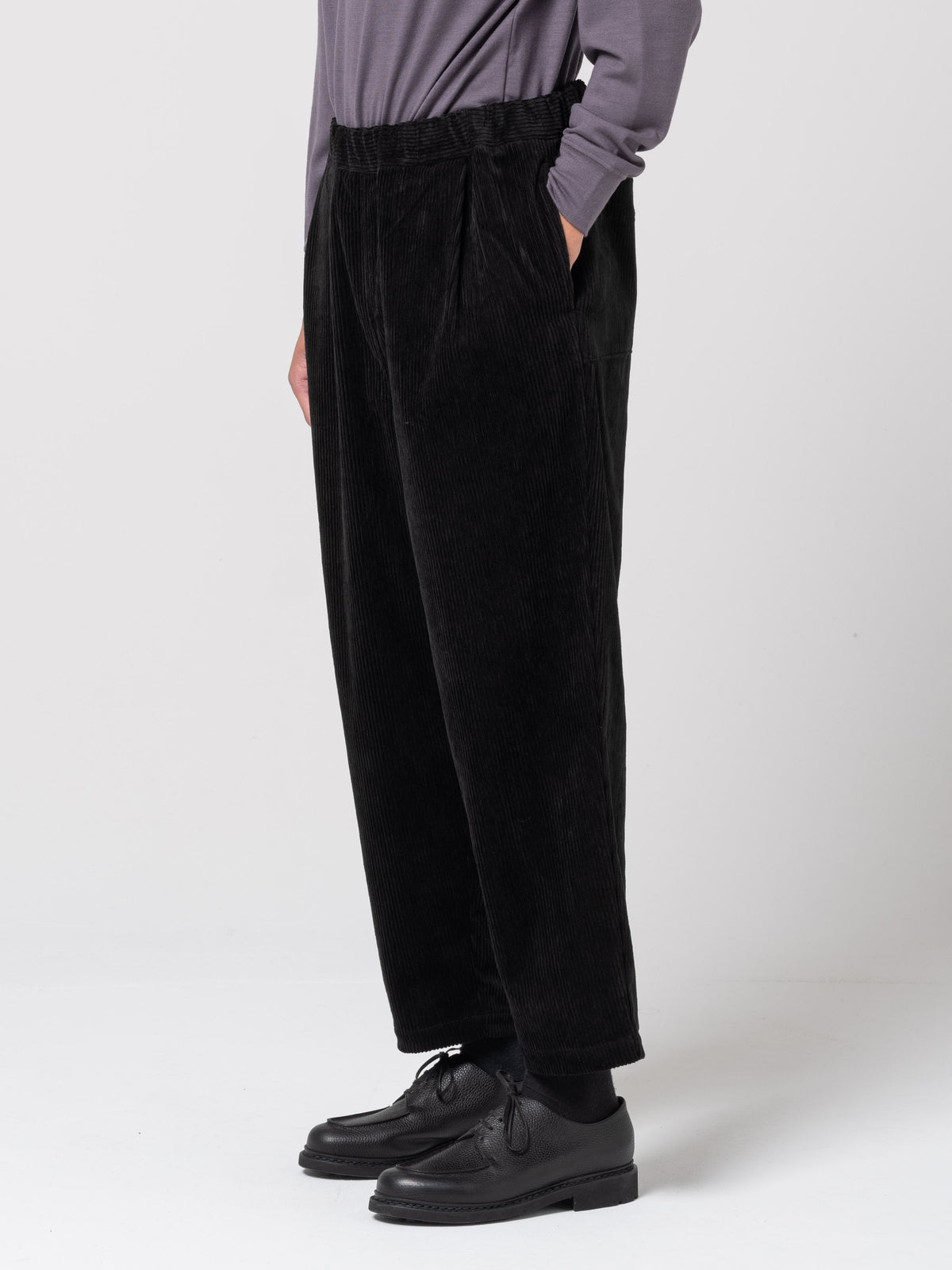 Pantalon en Velours, Noir