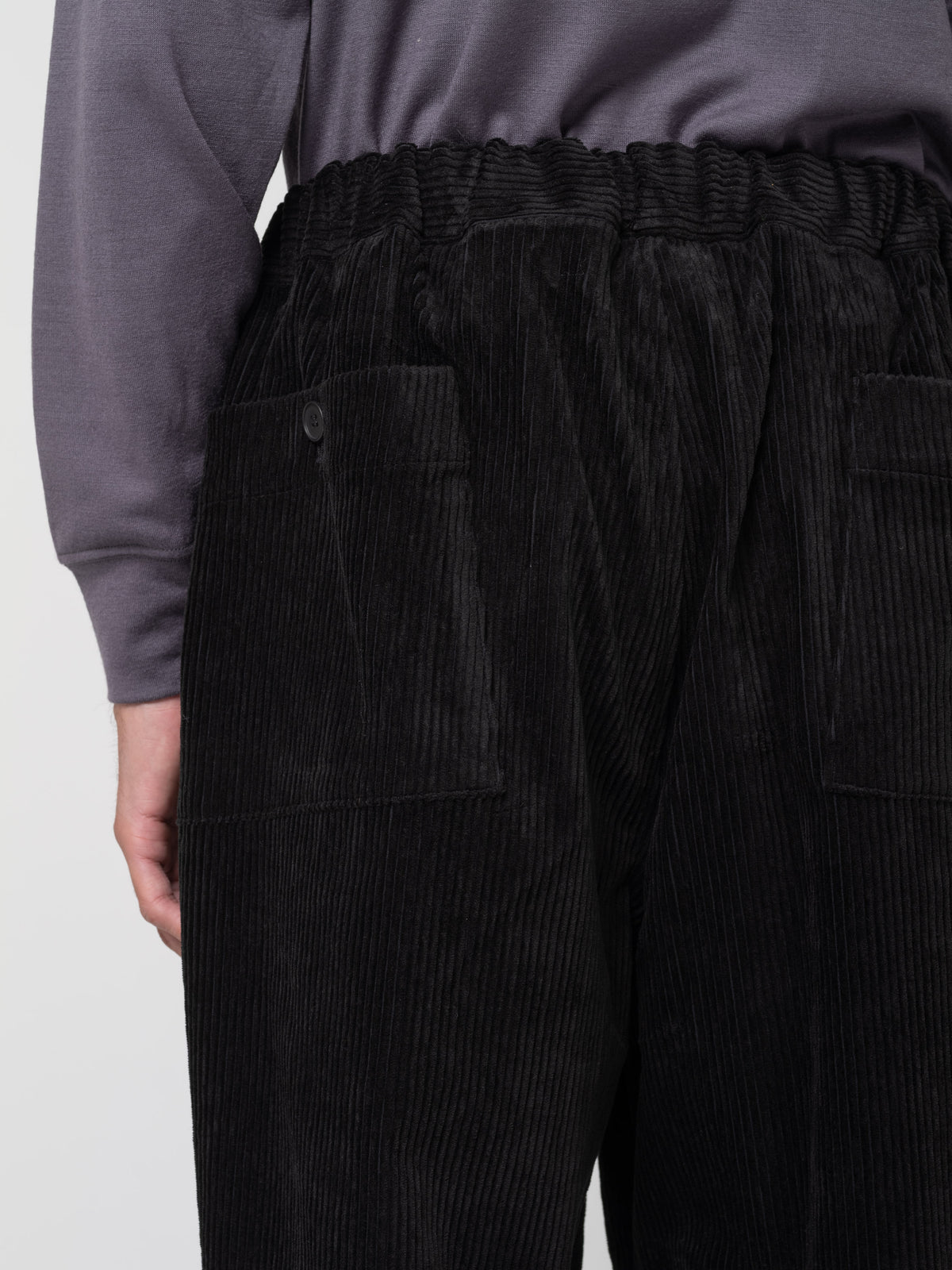 Pantalon en Velours, Noir