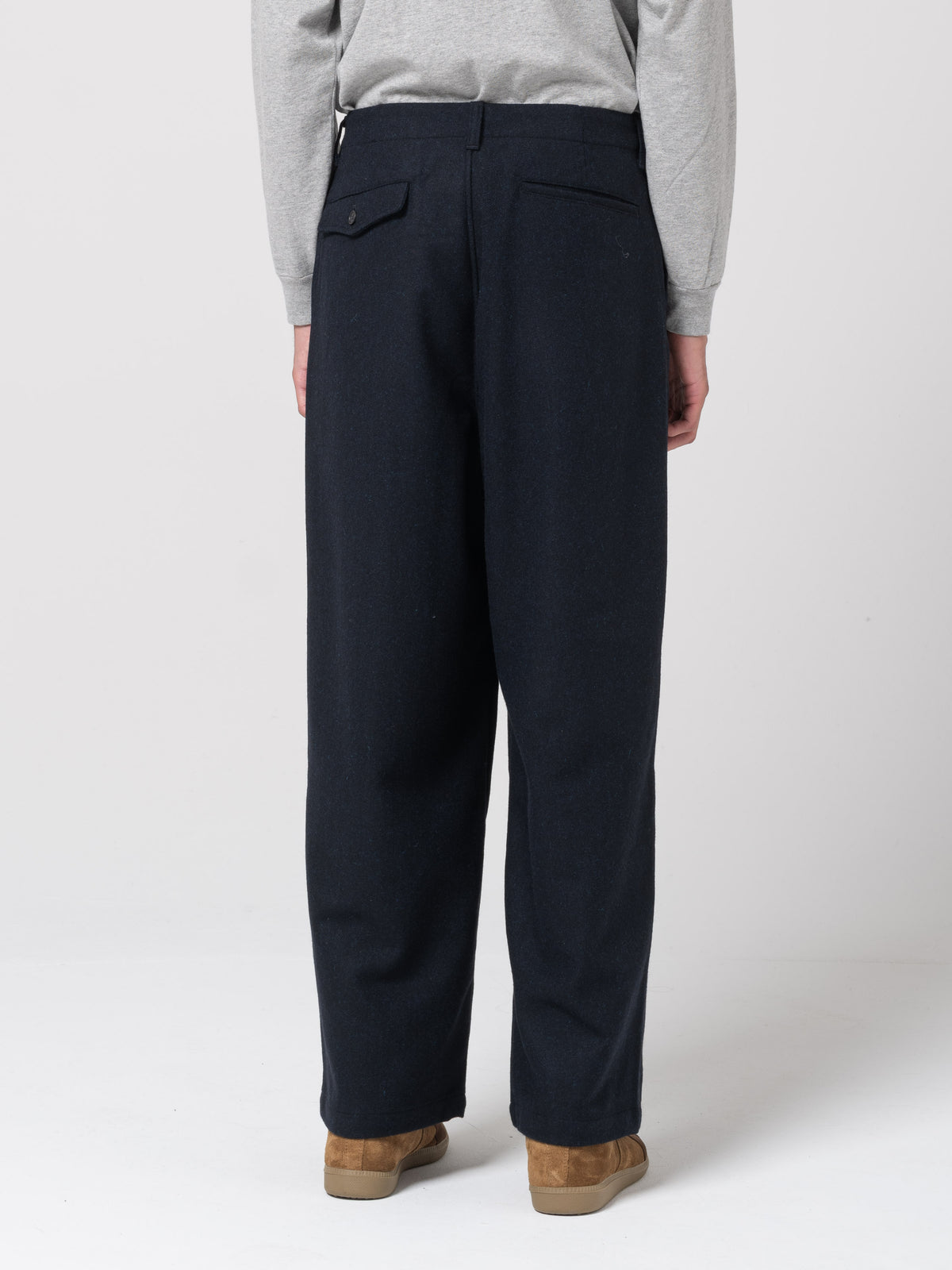 Pantalon en Laine, Bleu Nuit