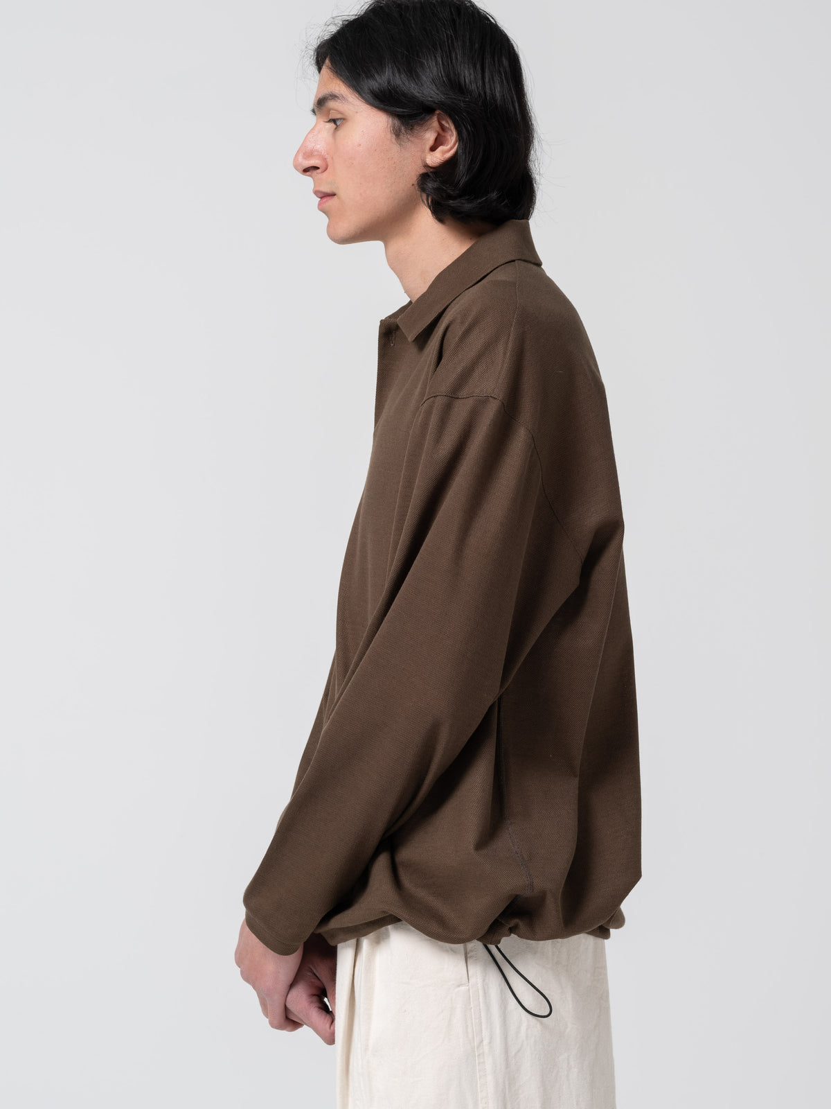 Polo Manches Longues, Marron
