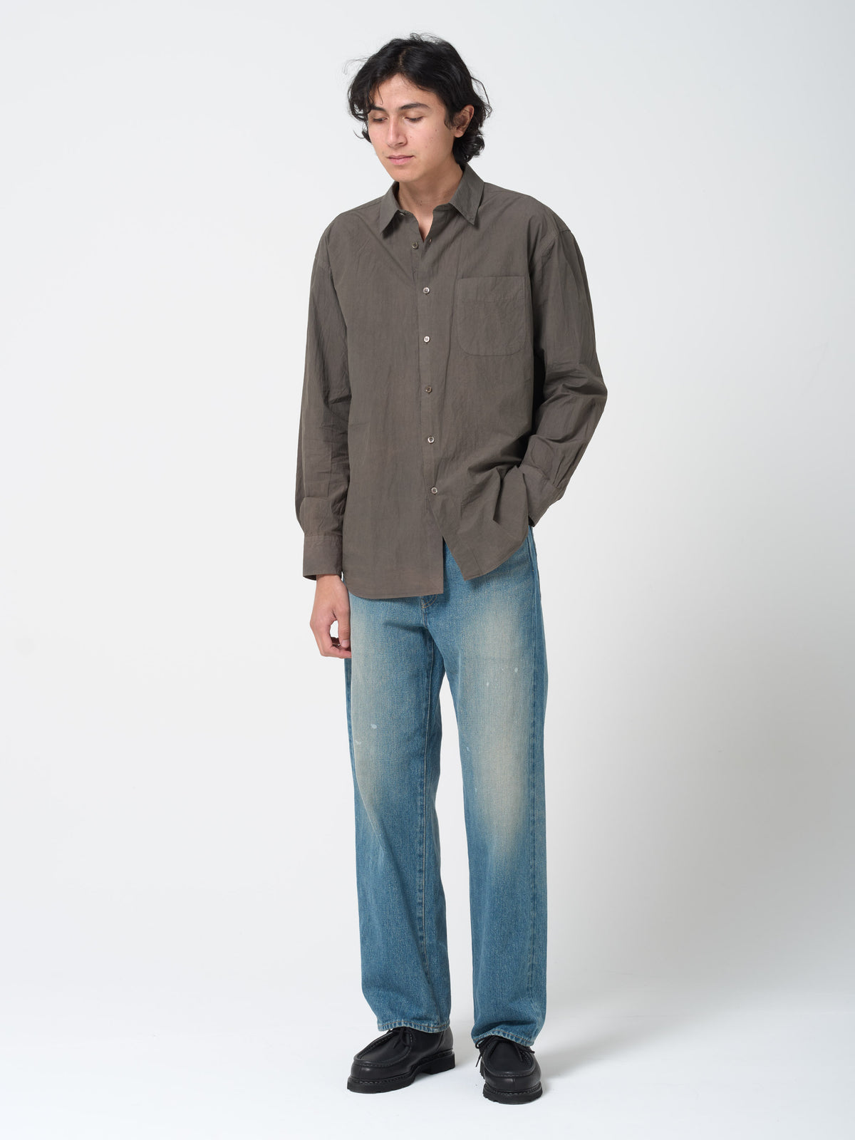 Jean Droit 5 Poches, Faded Indigo