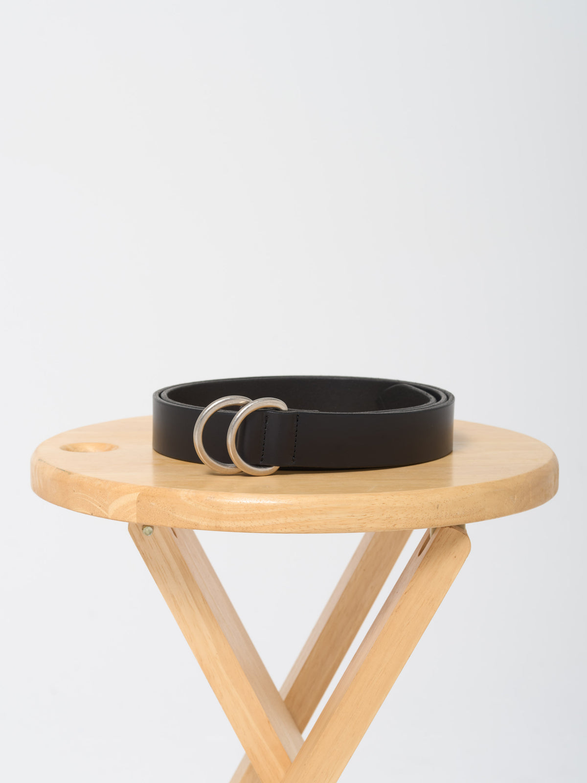 Ceinture à Double Anneaux, Noir