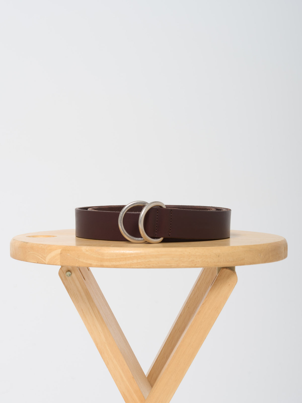 Ceinture à Double Anneaux, Marron