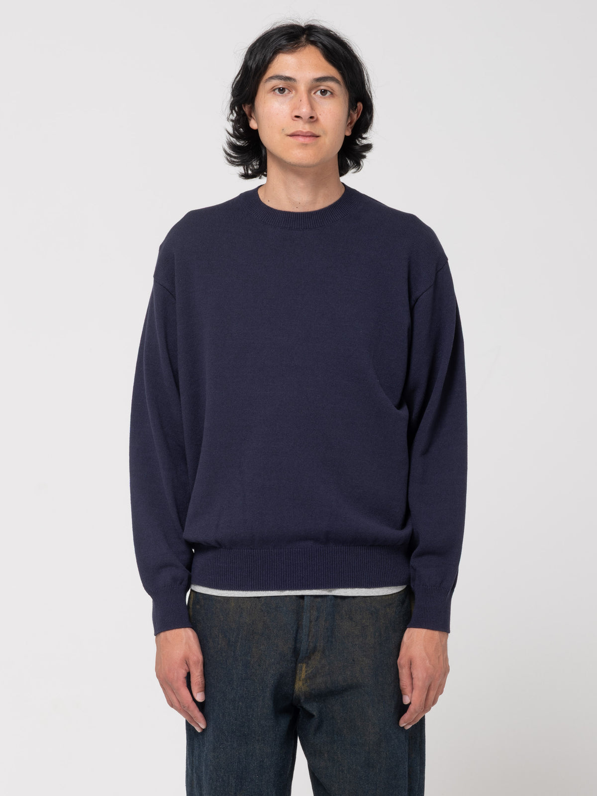 Pull Crewneck, Navy