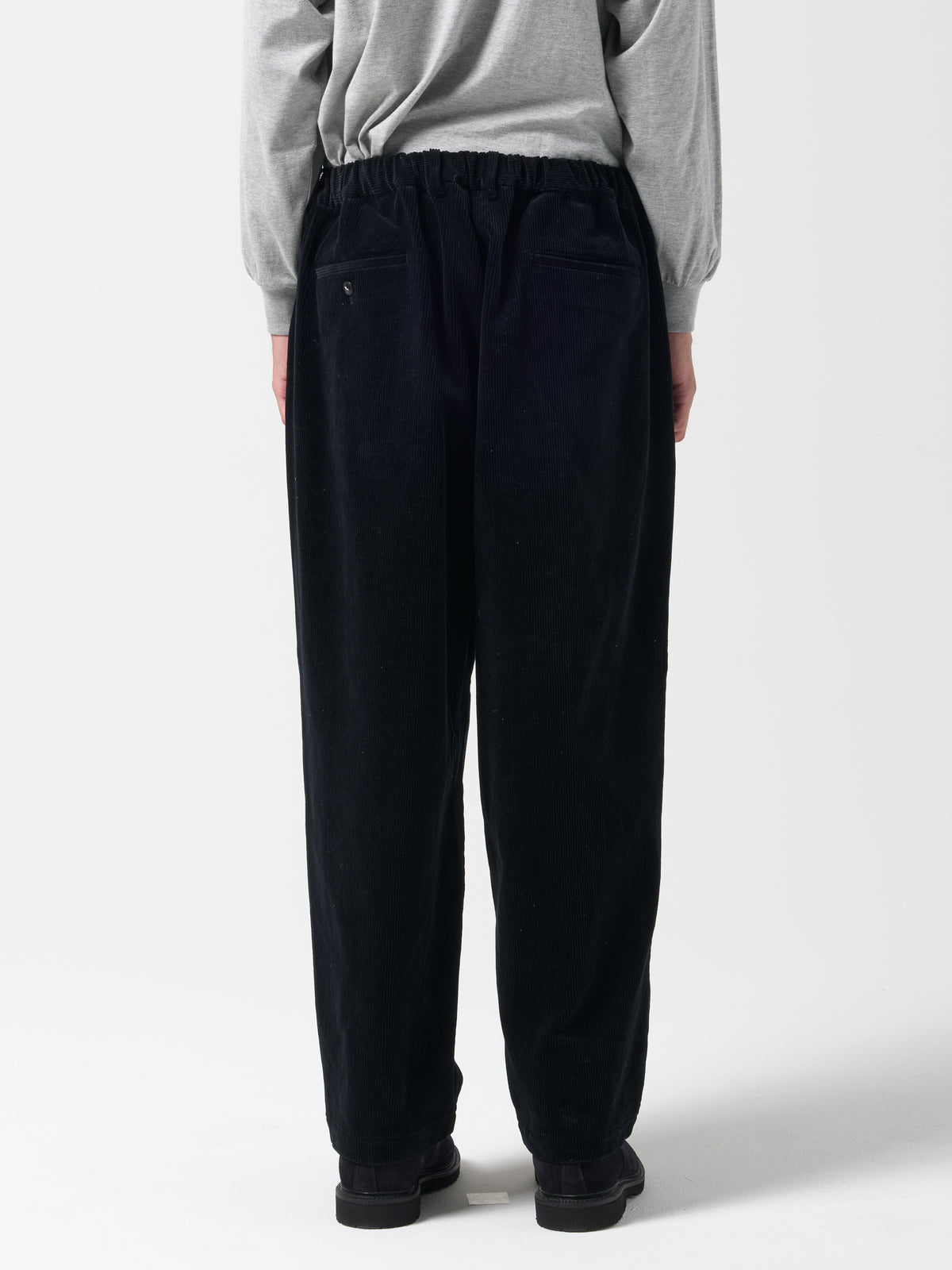 Pantalon Double Plis Easy, Noir
