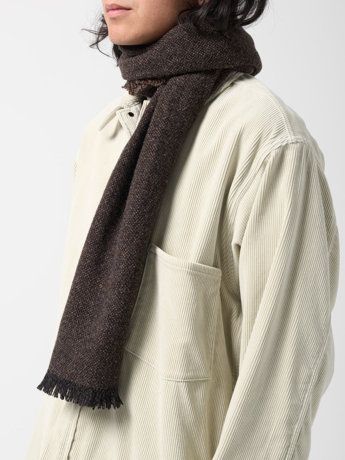 Echarpe en Laine, Marron