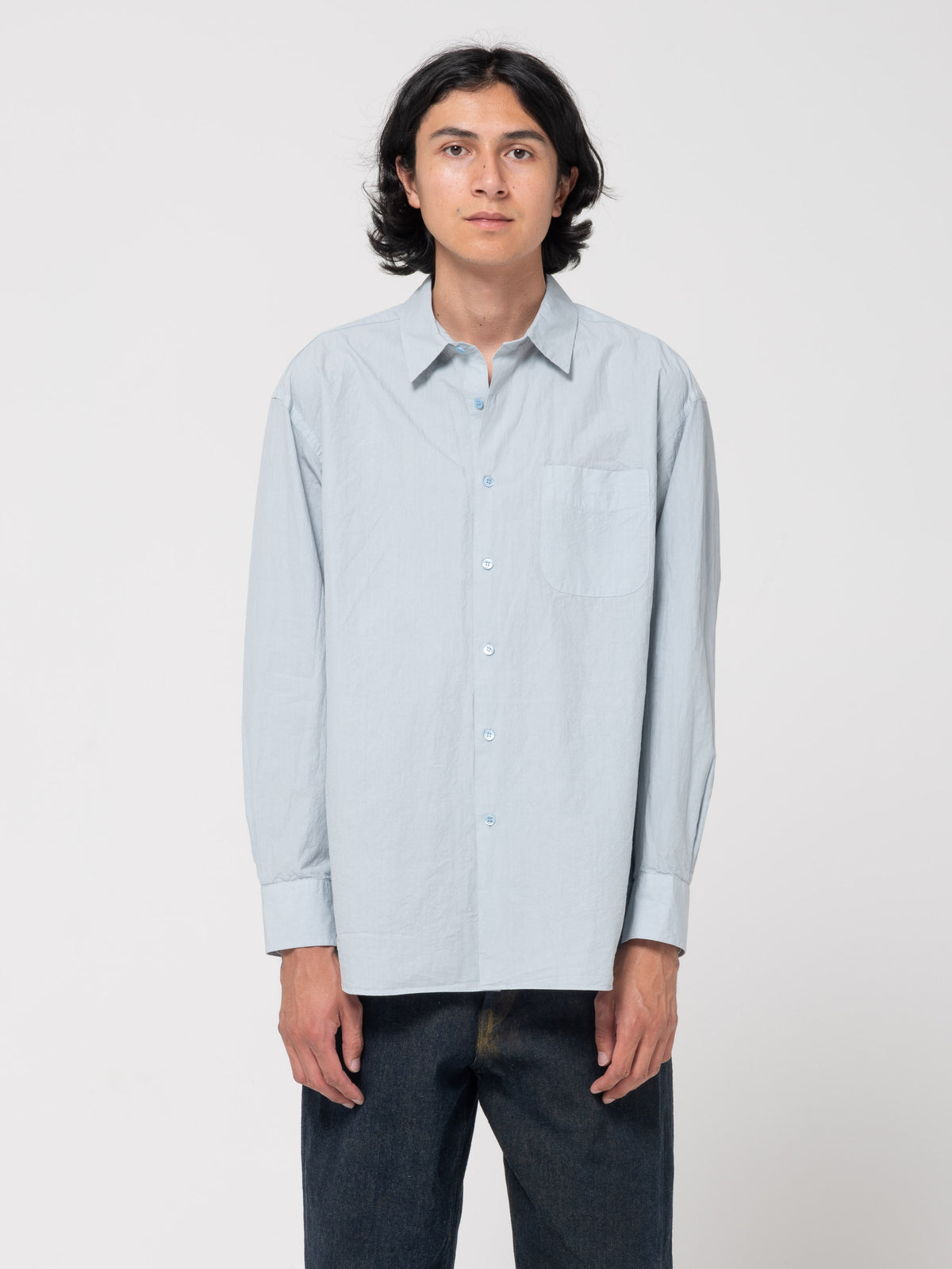 Chemise Regular Collar, Bleu Ciel