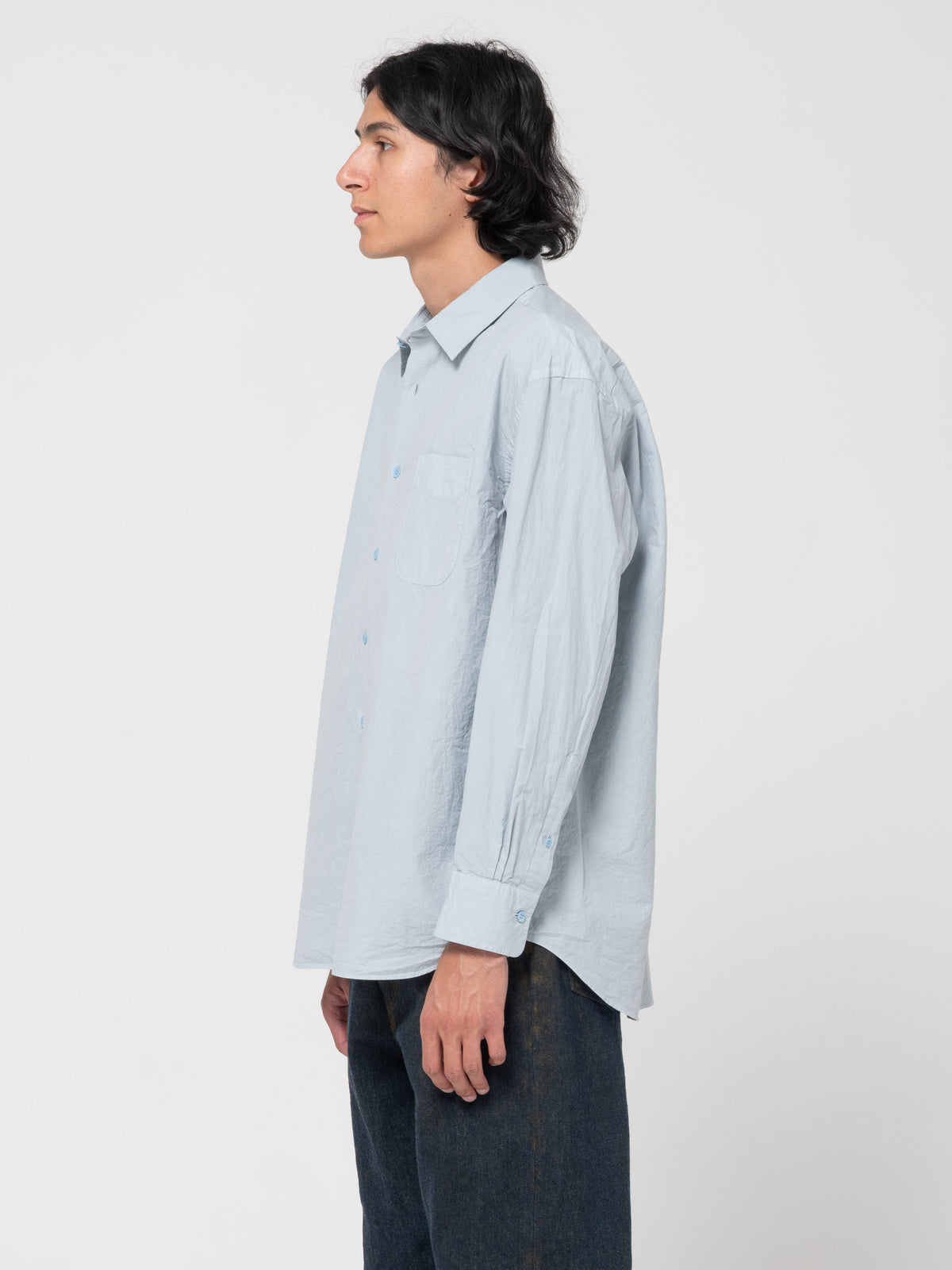 Chemise Regular Collar, Bleu Ciel