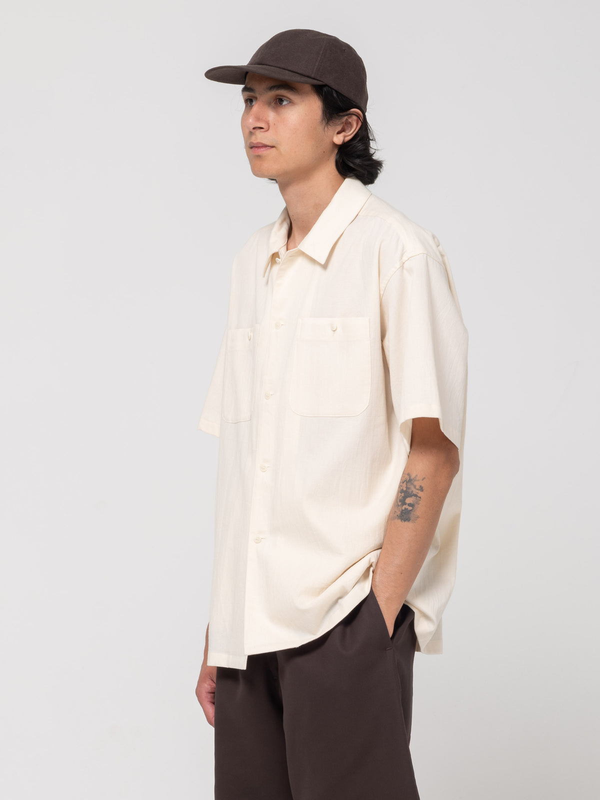 Chemise Utility S/S, Ecru