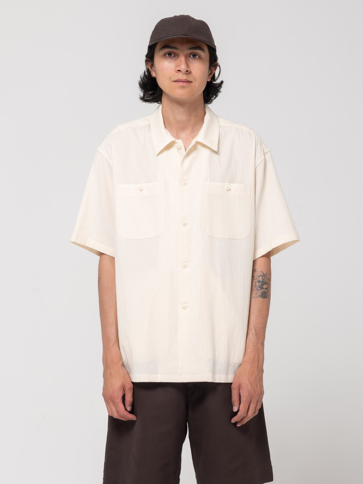 Chemise Utility S/S, Ecru