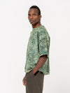 Sweatshirt Manches Courtes Tie Dye, Vert