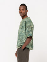Sweatshirt Manches Courtes Tie Dye, Vert